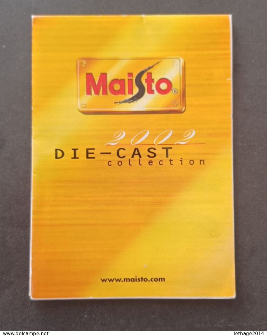 MAISTO MODEL BOOKLET 3 SCANNERS 80'S - Catálogos