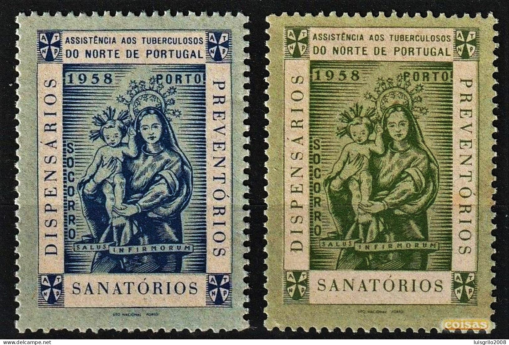 Vignettes/ Vinhetas, Portugal - Assistencia Tuberculosos Do Norte. Dispensários, Sanatórios...-||- Série Complète - MNH - Lokale Uitgaven