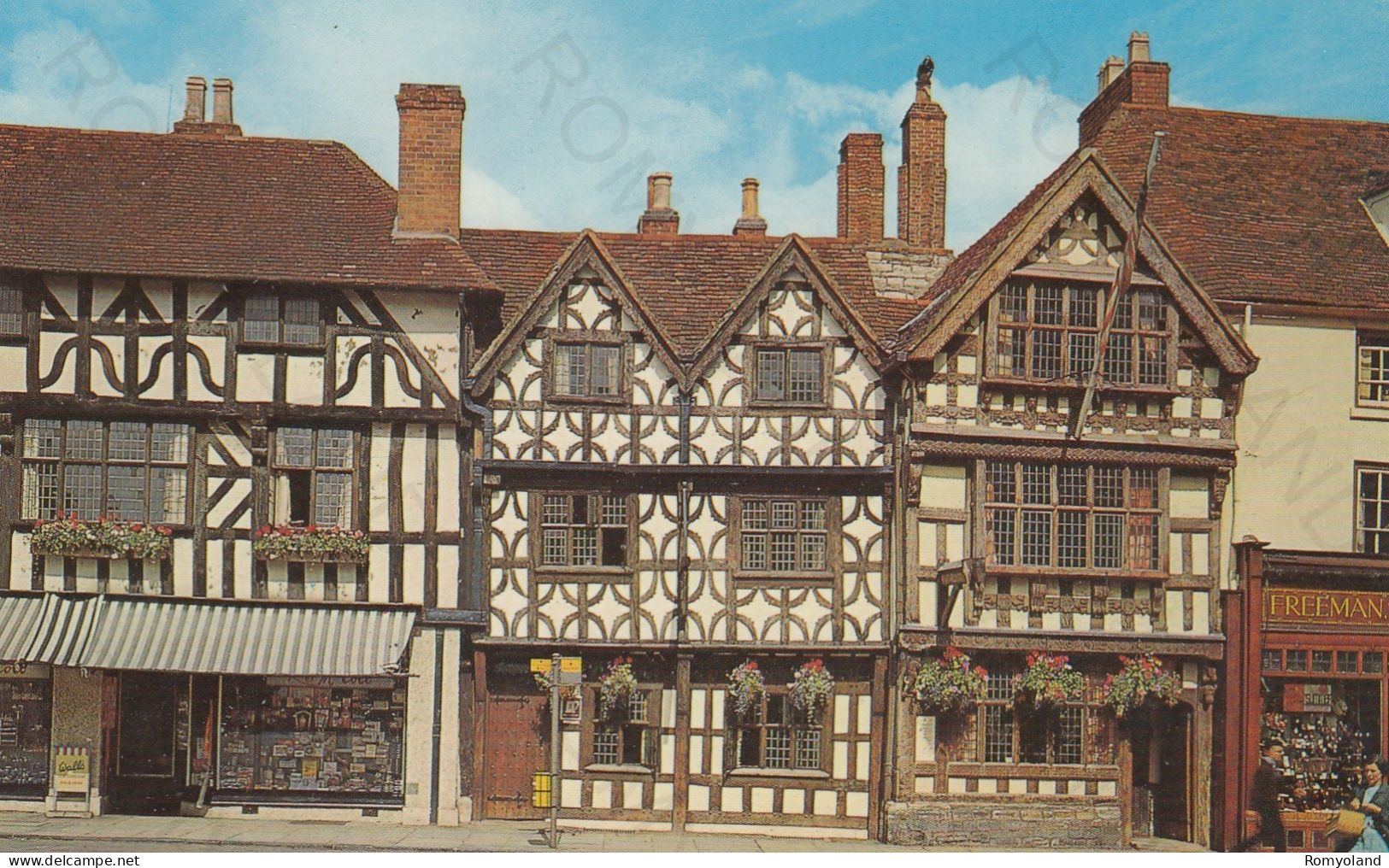 CARTOLINA  STRATFORD UPON AVON,WARWICKSHIRE,INGHILTERRA,REGNO UNITO-HARVARD HOUSE-NON VIAGGIATA - Stratford Upon Avon