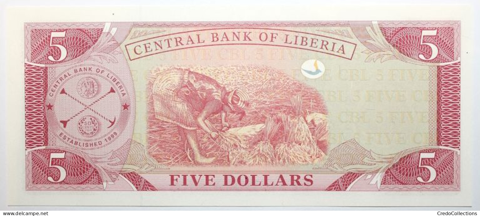 Liberia - 5 Dollars - 2009 - PICK 26e - NEUF - Liberia