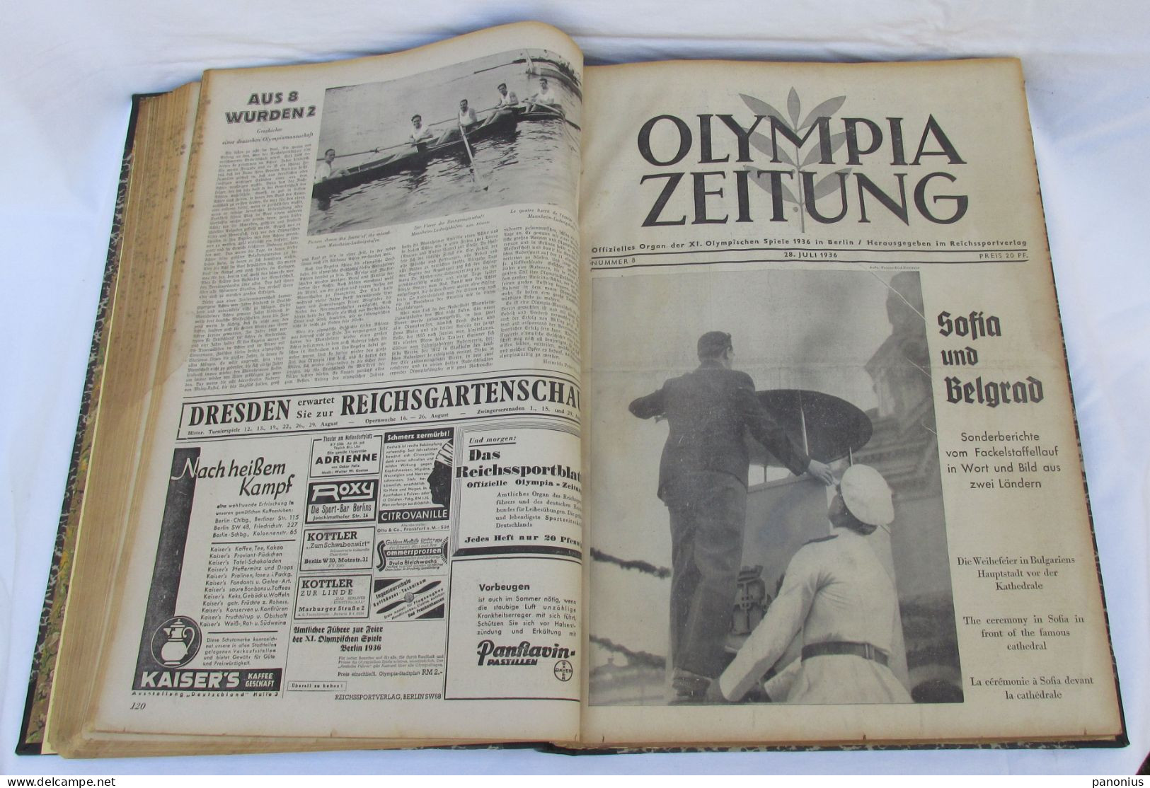 OLYMPIA ZEITUNG NEWSPAPER OLYMPIC GAMES BERLIN GERMANY 1936 SET 30 NUMBERS!!!