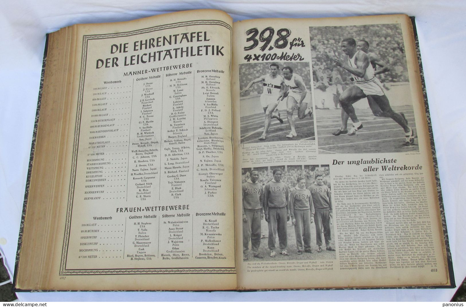 OLYMPIA ZEITUNG NEWSPAPER OLYMPIC GAMES BERLIN GERMANY 1936 SET 30 NUMBERS!!!