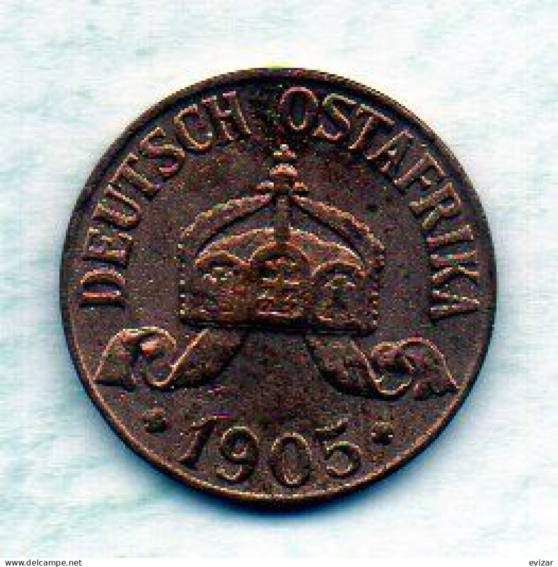 GERMAN EAST AFRICA, 1/2 Heller, Bronze, Year 1905, KM # 6 - Duits Oost-Afrika