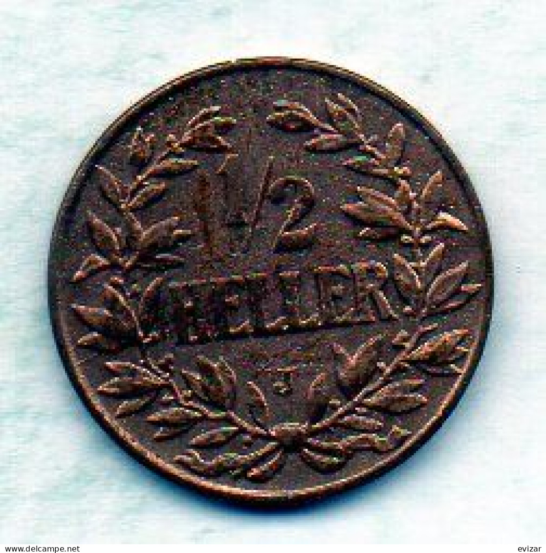 GERMAN EAST AFRICA, 1/2 Heller, Bronze, Year 1905, KM # 6 - German East Africa