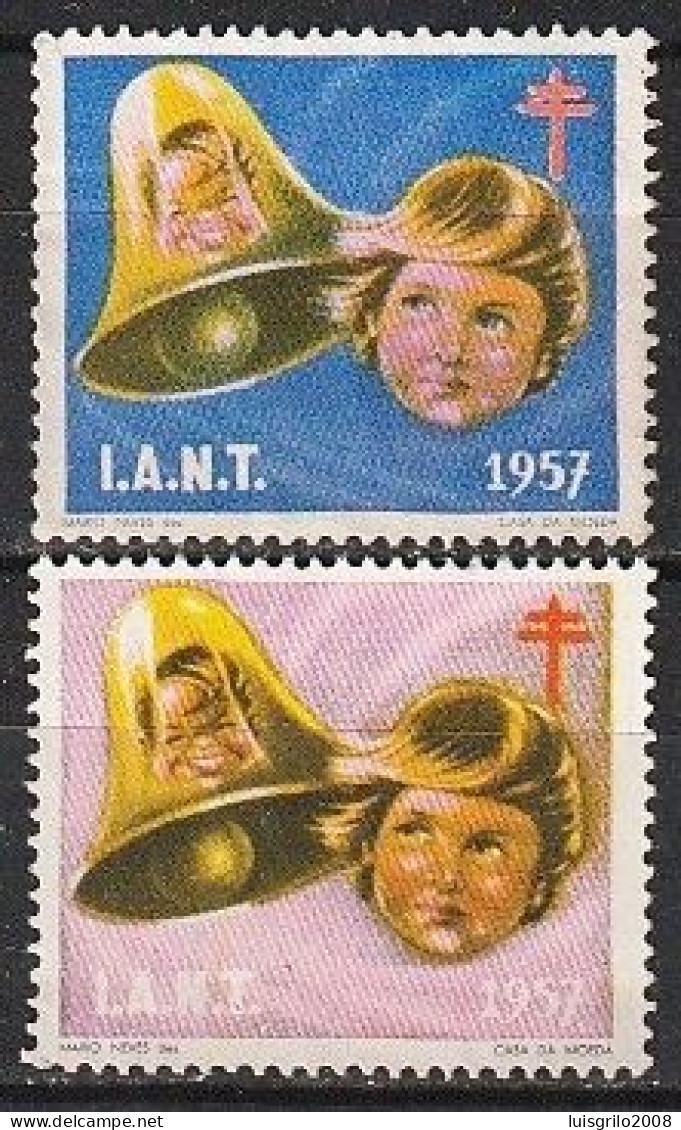 Vignettes/ Vinhetas, Portugal 1957 - Tuberculosos, I.A.N.T. -||-  Série Complète - MNH - Emissions Locales