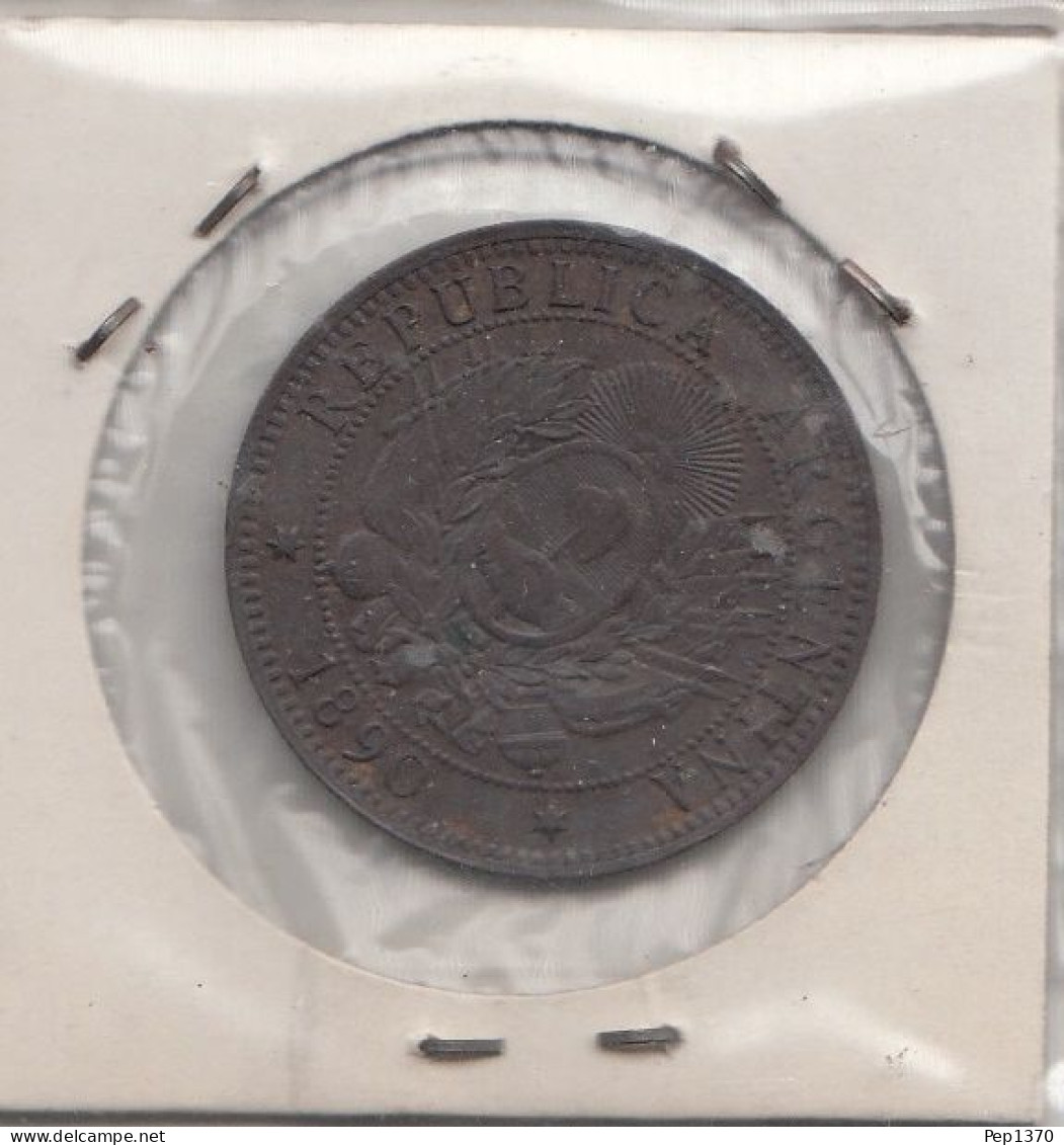 ARGENTINA - 2 CENTAVOS DE COBRE DE 1890 - Argentine