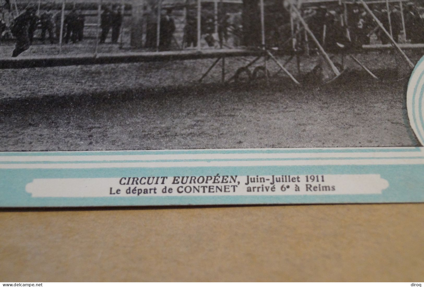 CIRCUIT EUROPEEN DE JUIN - JUILLET 1911,Biplan, Astra,belle Carte Ancienne - Meetings