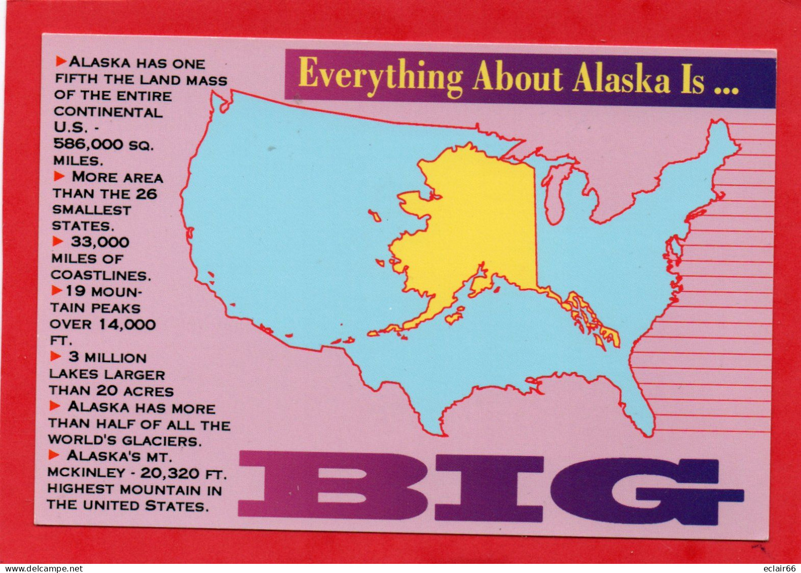 Alaska Everything About Alaska Is Big Big Big 1992 EDIT ARCTIC CIRCLE - Anchorage