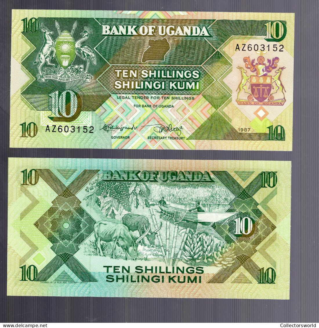 Uganda 10 Shillings 1987 P28 UNC - Uganda