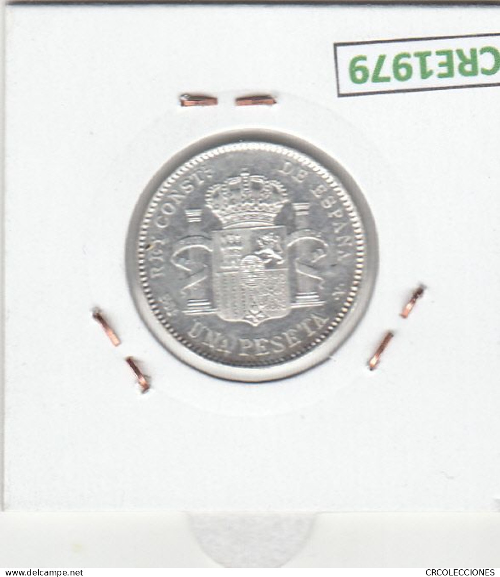 CRE1979 MONEDA ESPAÑA ALFONSO XIII 1 PESETA 1900 19-00 SMV PLATA EBC+ - Autres & Non Classés