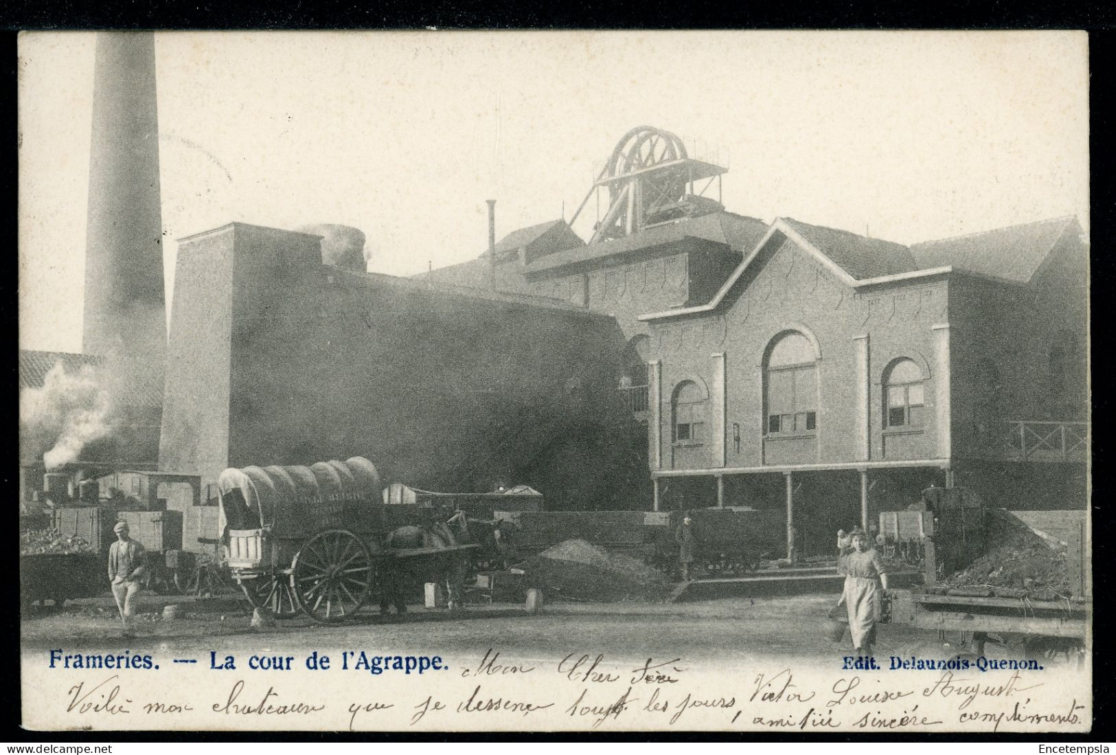 CPA - Carte Postale - Belgique - Frameries - La Cour De L'Agrappe (CP23480OK) - Frameries