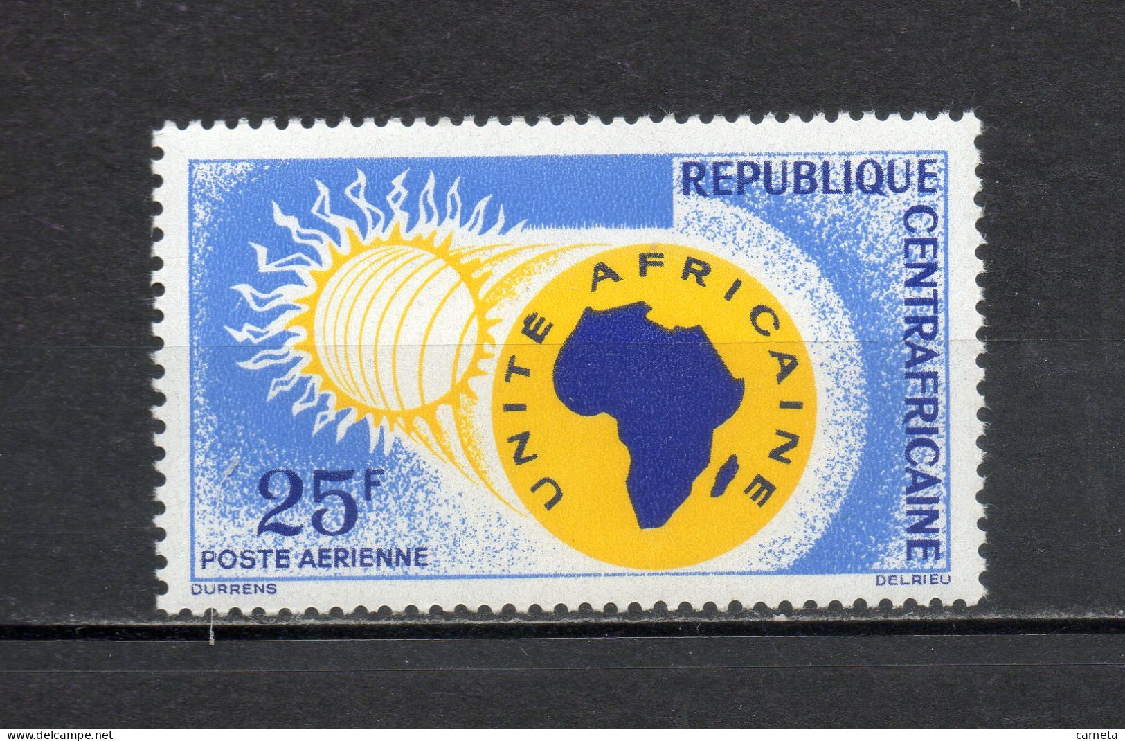 CENTRAFRIQUE PA N° 11   NEUF SANS CHARNIERE COTE 0.80€    UNITE AFRICAINE CARTE - Centrafricaine (République)