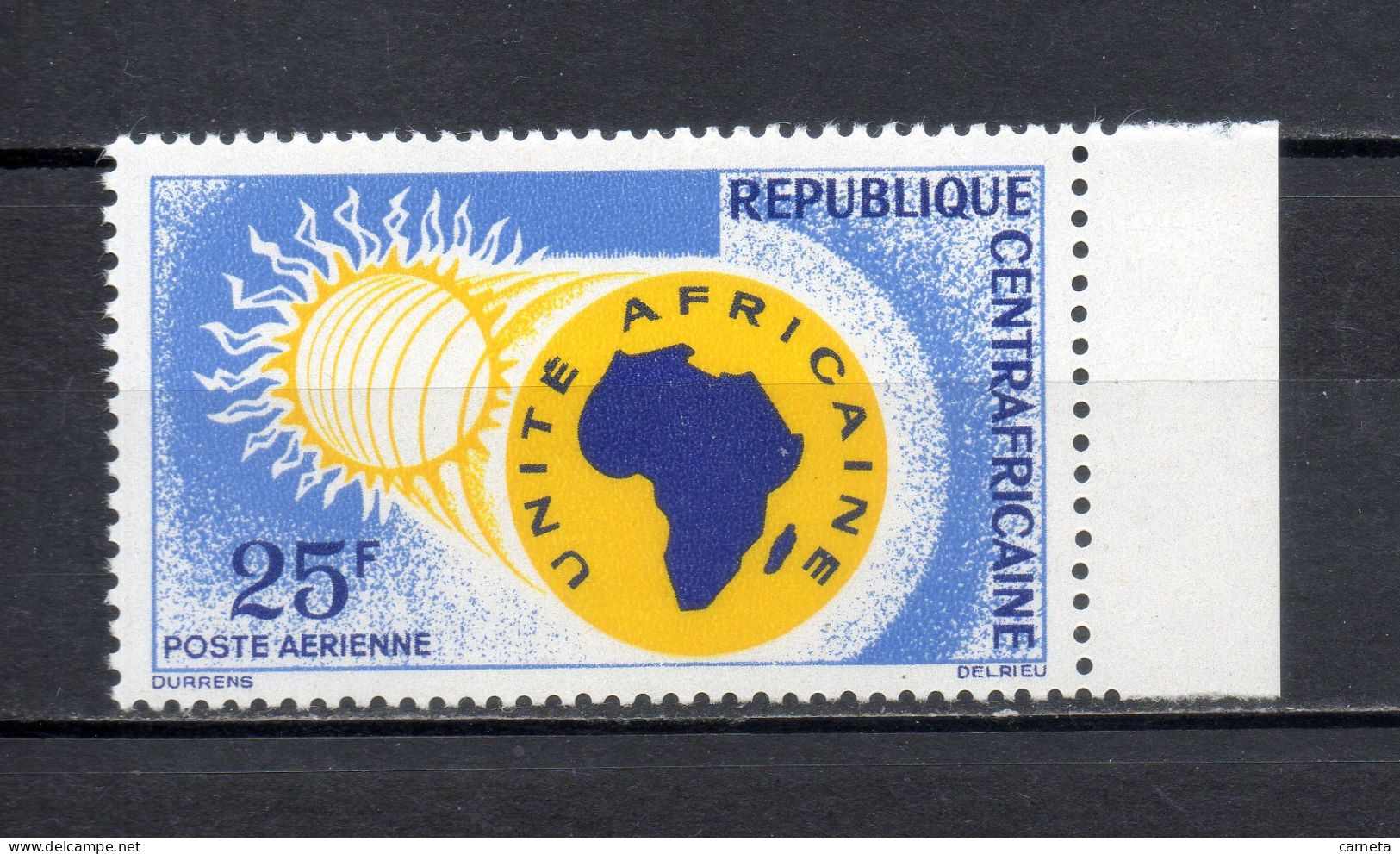 CENTRAFRIQUE PA N° 11   NEUF SANS CHARNIERE COTE 0.80€    UNITE AFRICAINE CARTE - Centrafricaine (République)