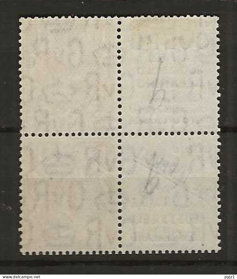 1924 MH Great Britain SG 420d Part Booklet Pane With Adverticement Labels - Ongebruikt