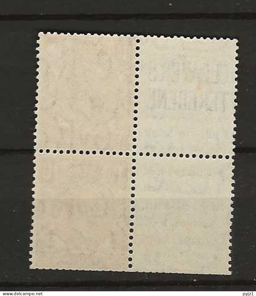 1924 MH Great Britain SG 420d Part Booklet Pane With Adverticement Labels - Neufs