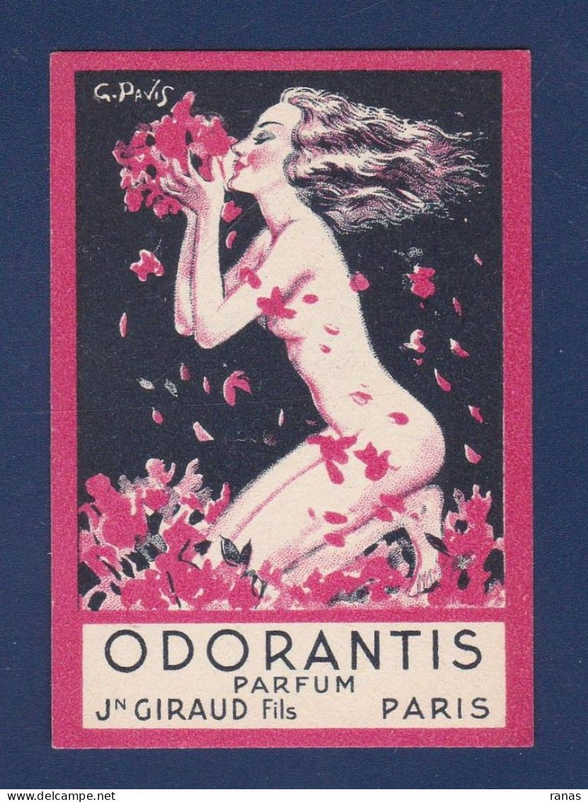 Carte Parfumée > Ancienne Parfum Odorantis Giraud Par Pavis Femme Nue - Oud (tot 1960)