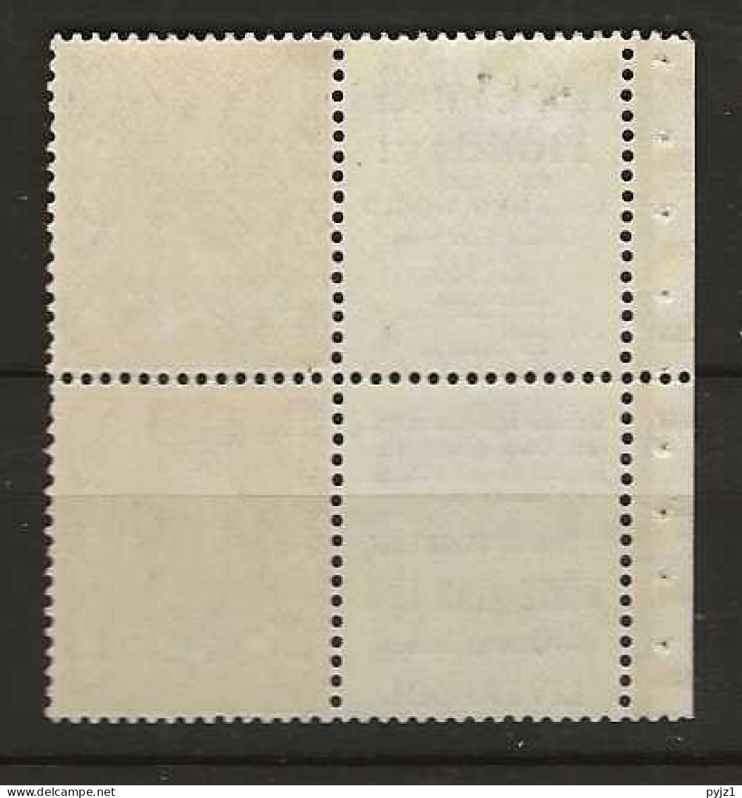 1924 MH Great Britain SG 420d Part Booklet Pane With Adverticement Labels - Unused Stamps