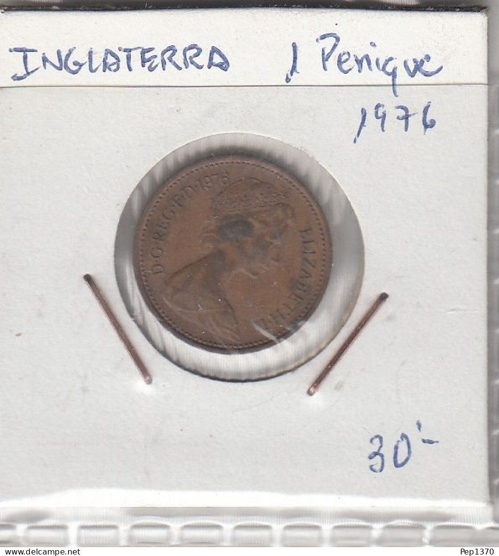GRAN BRETAÑA - 1 PENIQUE DE COBRE DE 1976 - 1 Penny & 1 New Penny