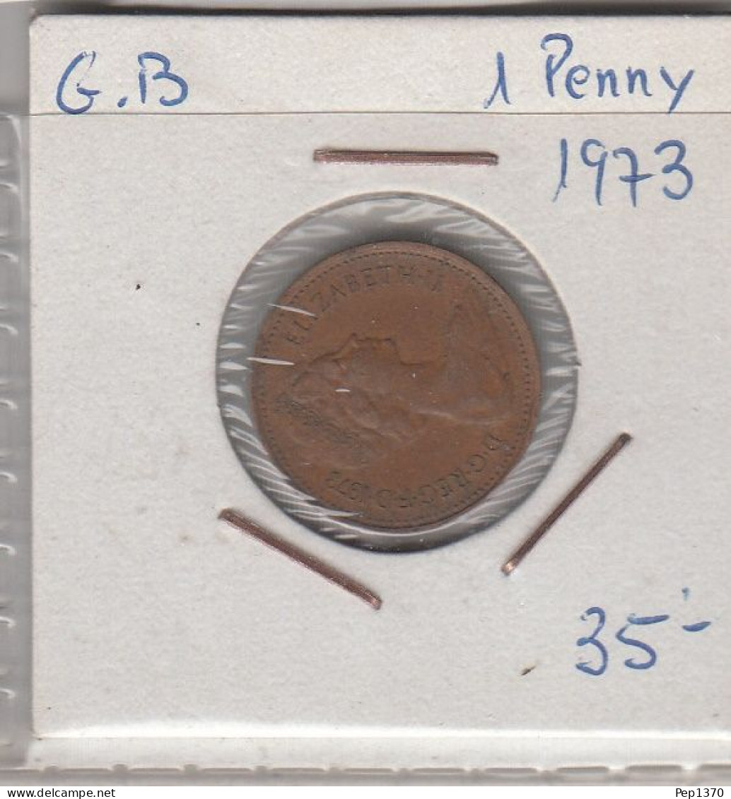 GRAN BRETAÑA - 1 PENIQUE DE COBRE DE 1973 - 1 Penny & 1 New Penny