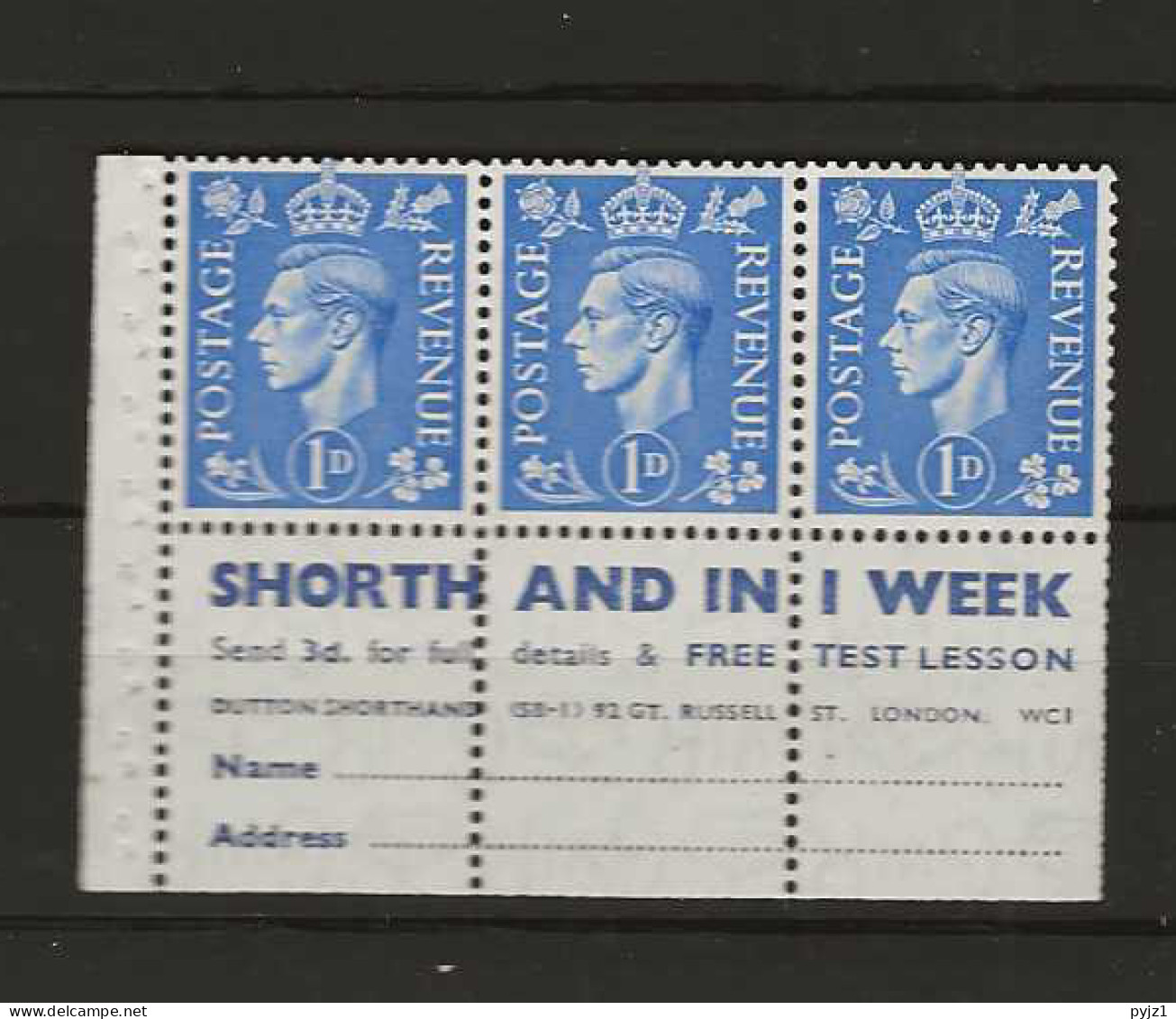 1950 MNH Great Britain SG 504d - Unused Stamps