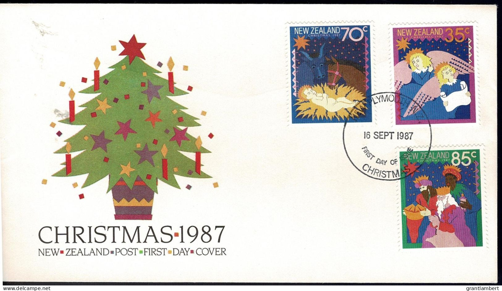 New Zealand 1987 Christmas FDC - FDC