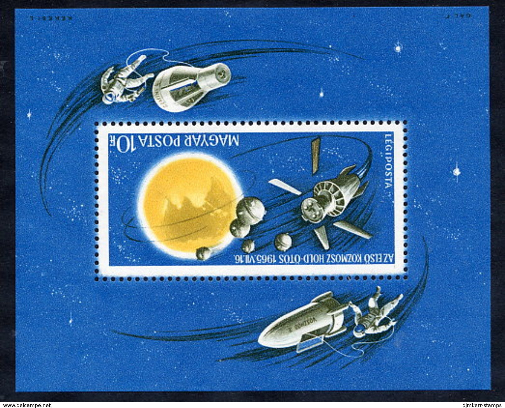 HUNGARY 1965 Space Exploration  Block MNH / **.  Michel Block 52 - Blocchi & Foglietti