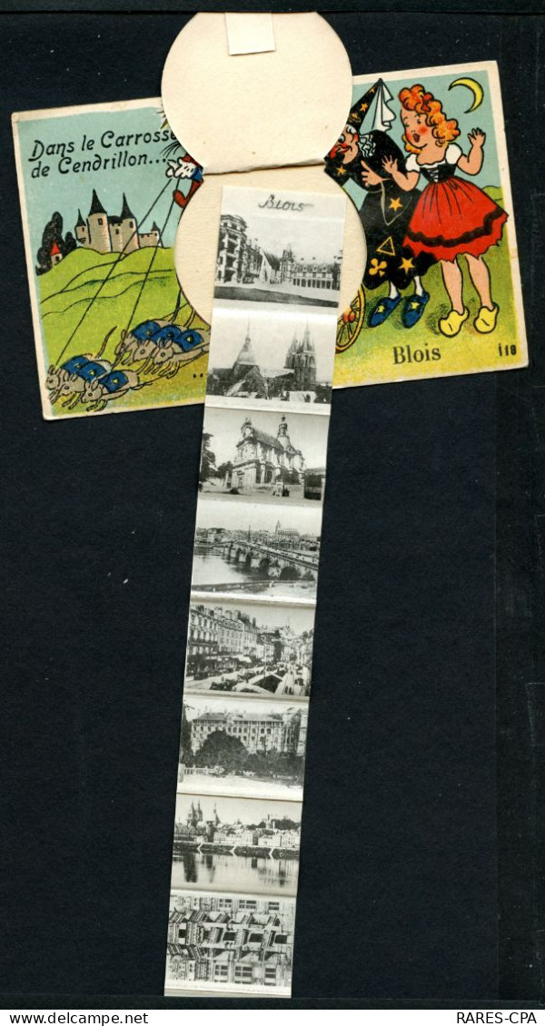 41 - BLOIS - Carte à Système - DANS LE CARROSSE DE CENDRILLON... VOUS VERREZ BLOIS - RCPA 01 - Blois