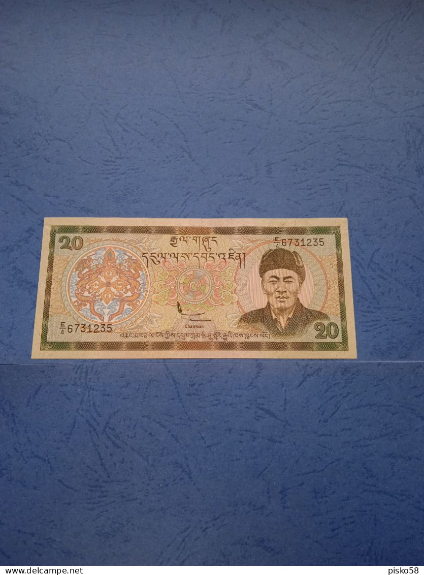 BHUTAN-P16b 20N 1986 UNC - Bhután