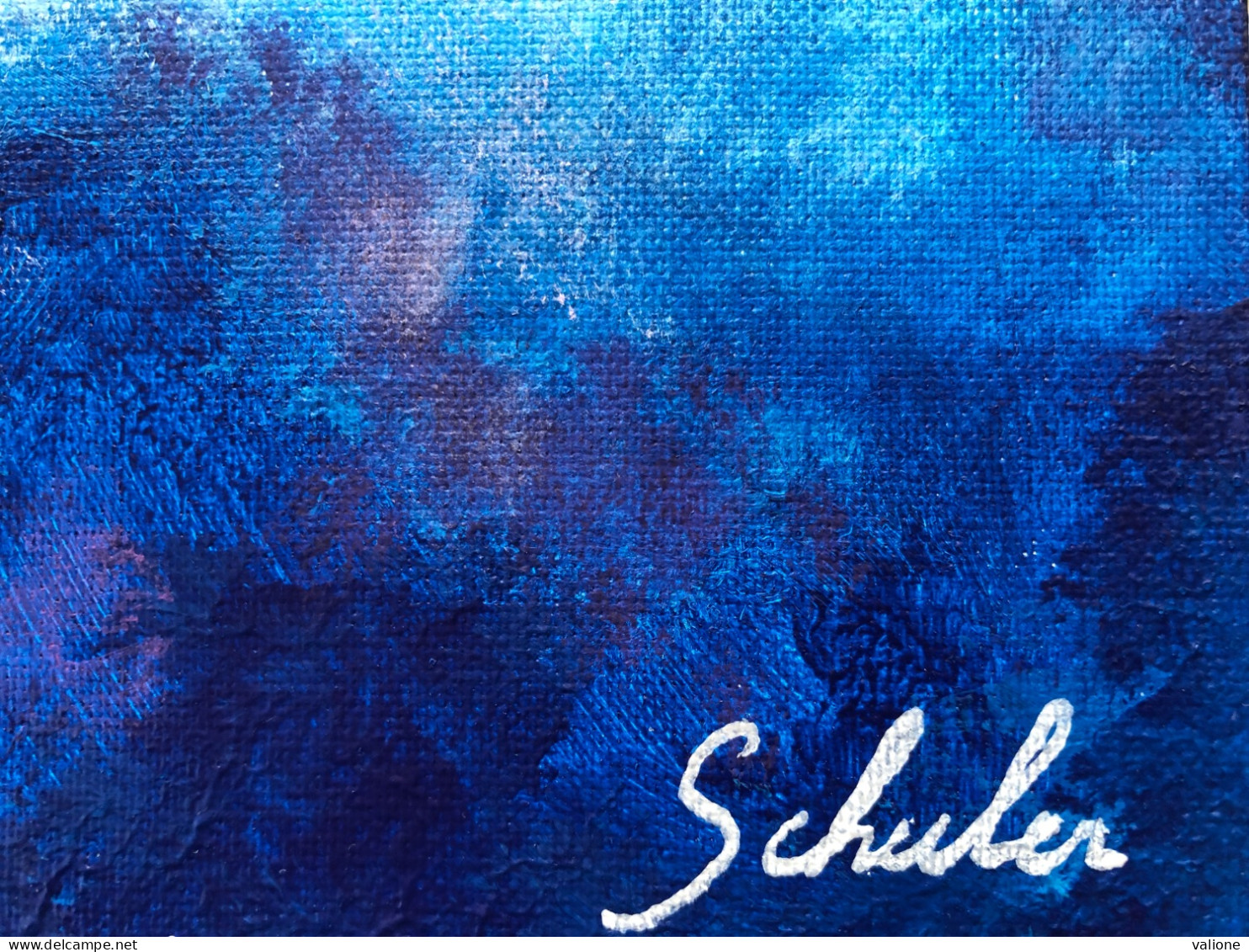 Peinture Tableau D’artiste: Blue Heart - Zeitgenössische Kunst