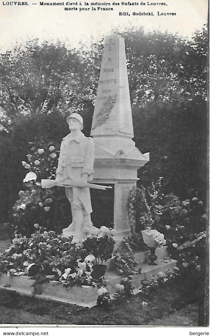 B/233                    95    Louvres   -   Le Monument Aux Morts - Louvres