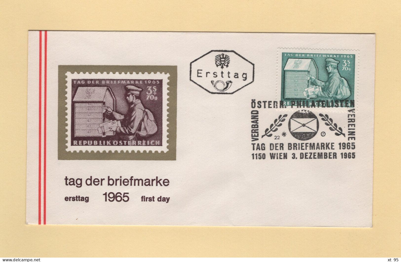 FDC - 1965 - N°1034 - Journee Du Timbre - FDC