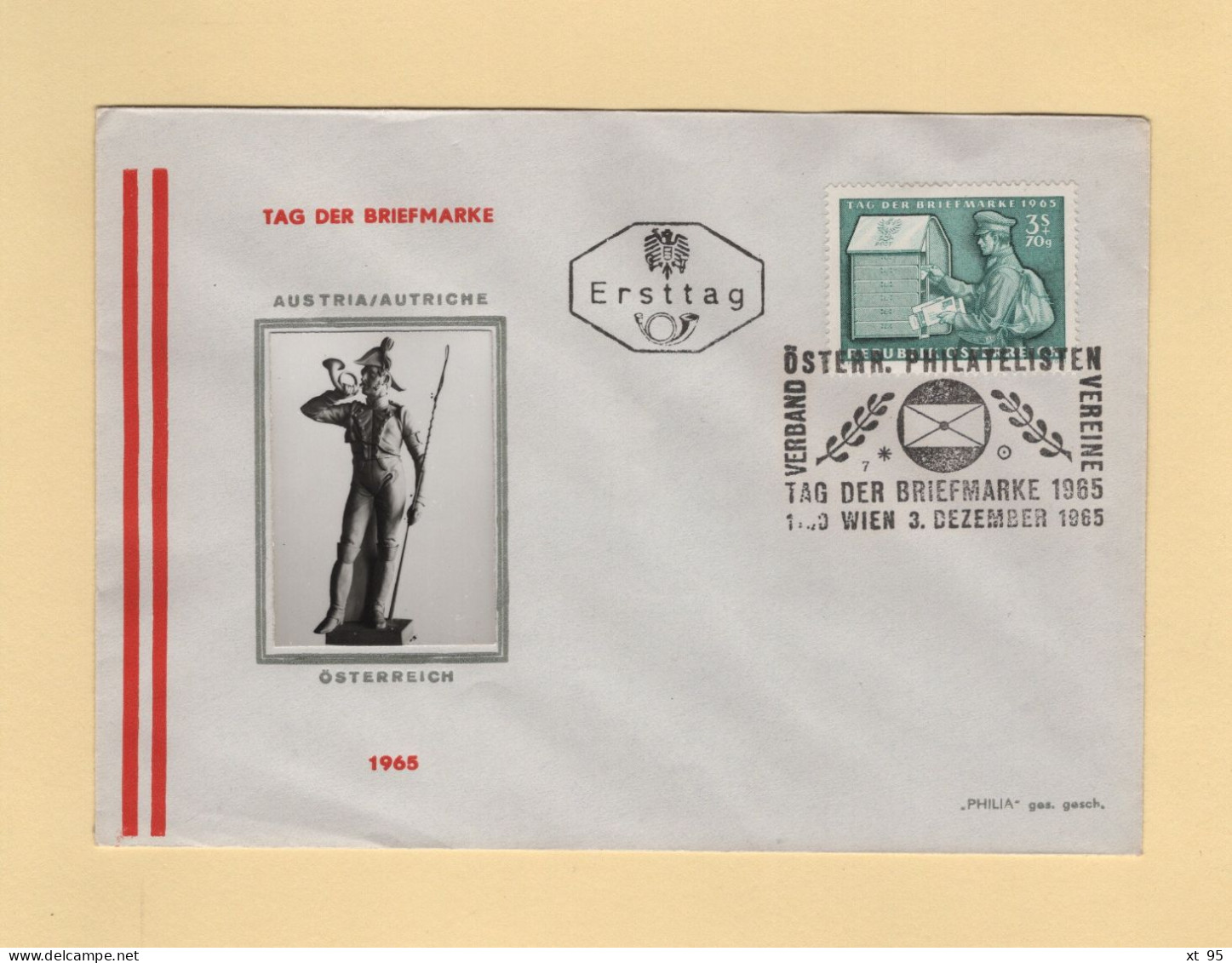 FDC - 1965 - N°1034 - Journee Du Timbre - FDC