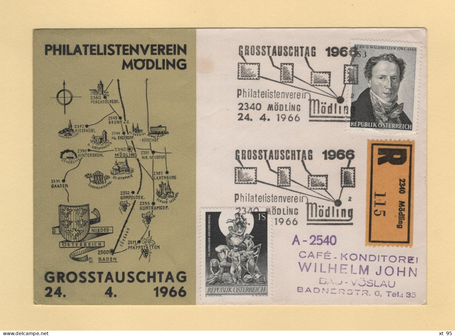 Autriche - 1966 - Grosstauschtag - Recommande - Cartas & Documentos