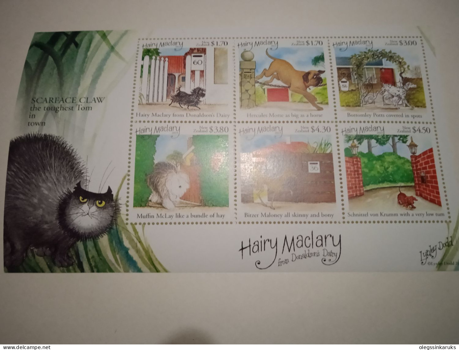 New Zealand 2023. Hairy Maclary From Donaldson's Dairy Mint Miniature Sheets MNH - Unused Stamps
