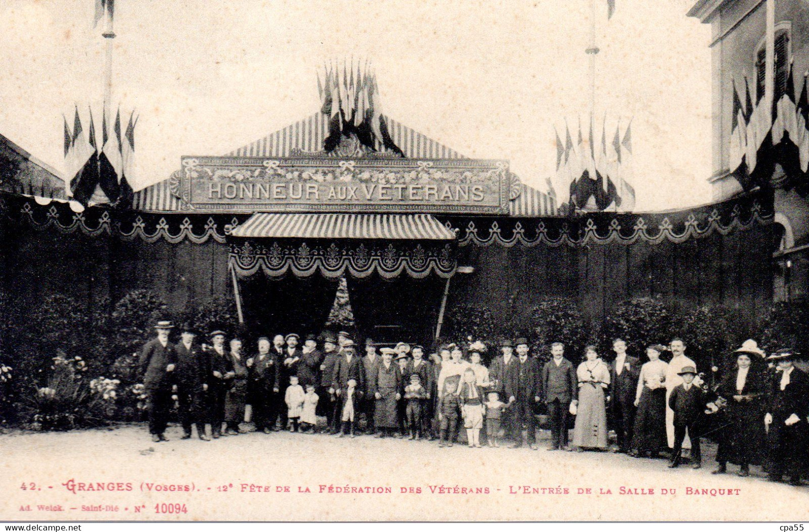 GRANGES SUR VOLOGNE  -  12éme Fête De La Fédération Des Vétérans -  L'Entrée De La SAlle De Banquet  -  Animation - Granges Sur Vologne