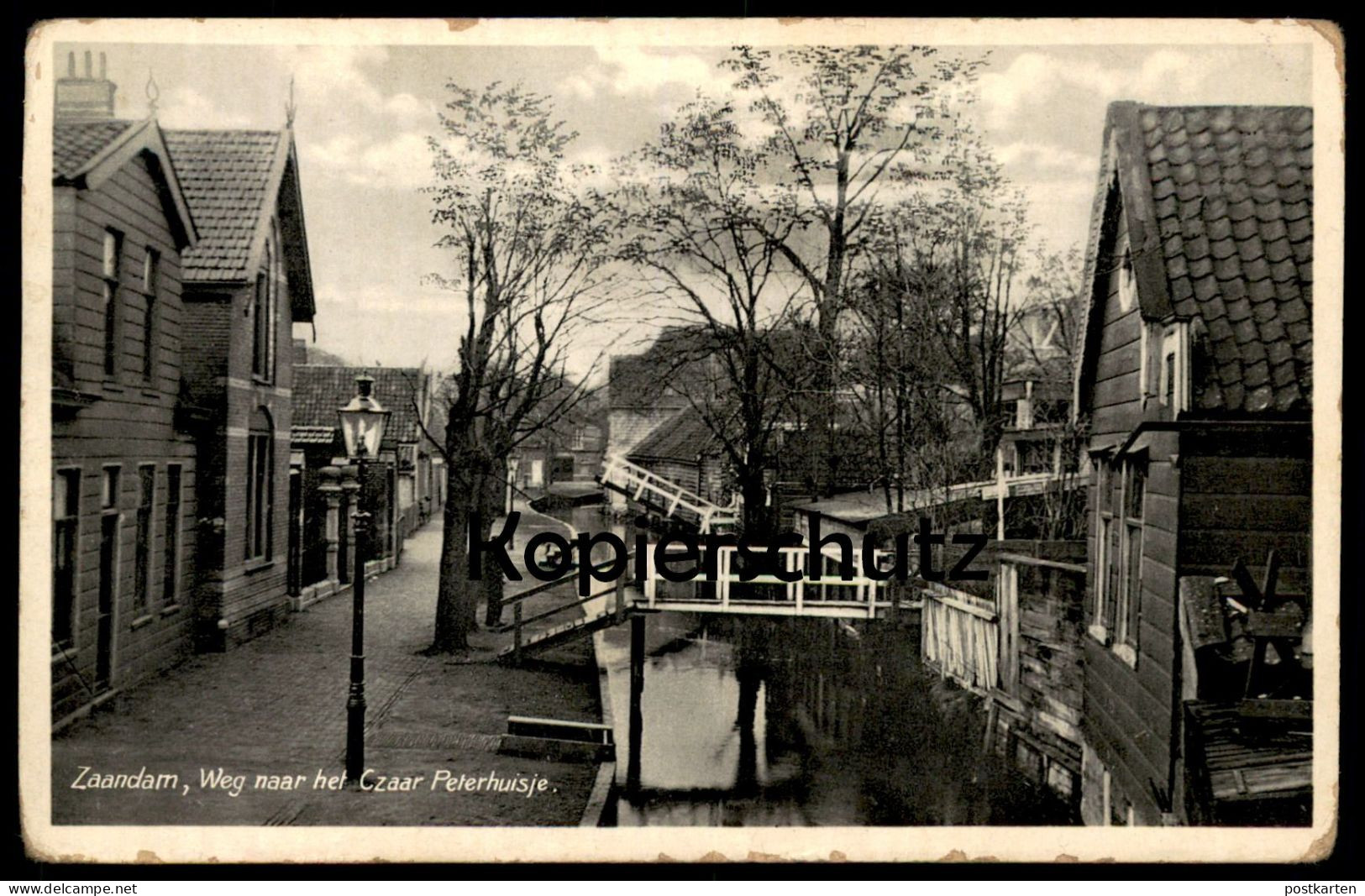 ALTE POSTKARTE ZAANDAM WEG NAAR HET CZAAR PETERHUISJE Pays-Bas Nederland Ansichtskarte Postcard Cpa AK - Zaandam