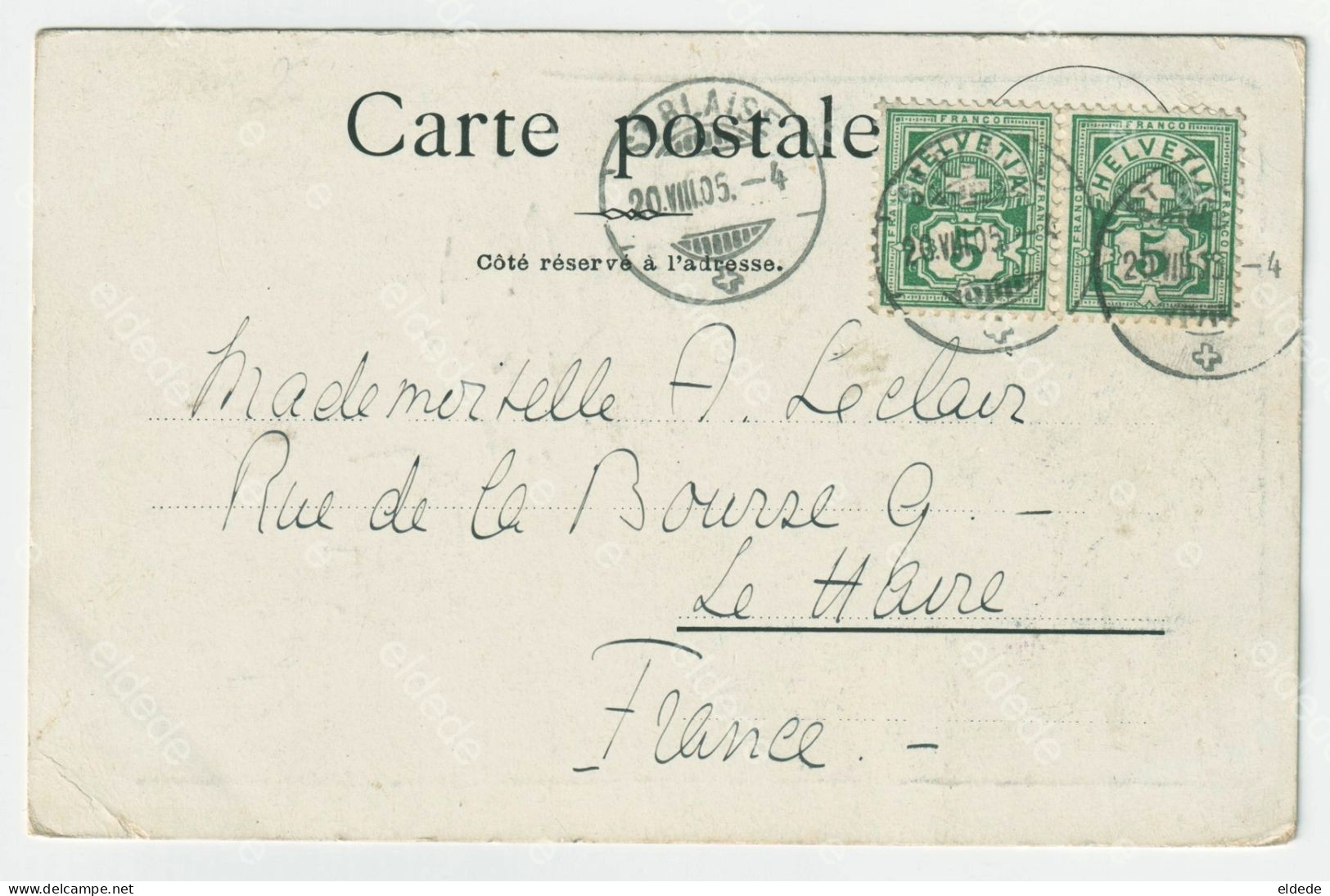 Art Card Colombier Signed V. Attinger   And E. Paris Iris Landscape  P. Used St Blaise Mierachern Switzerland - Colombier