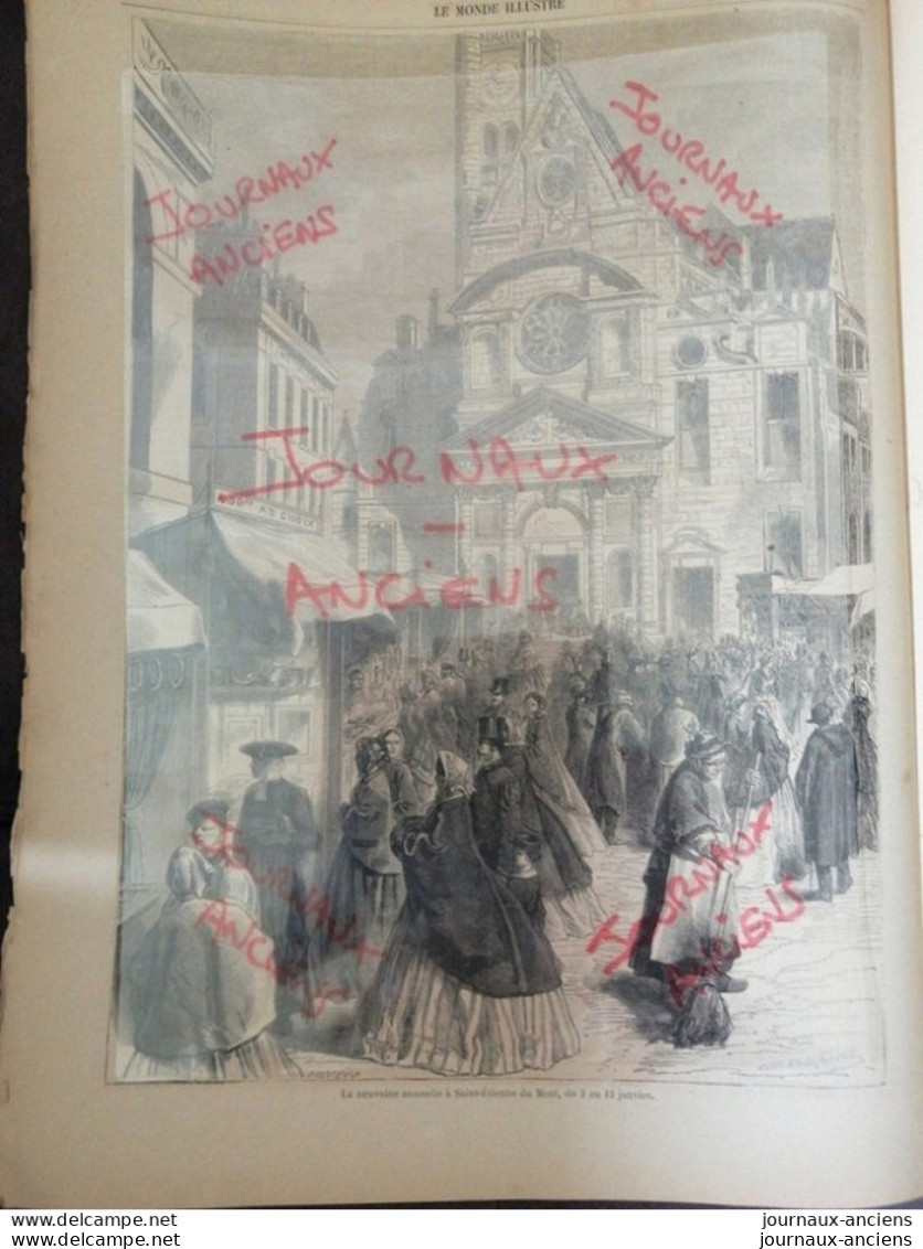 1862 PARIS - ÉGLISE DE SAINT ÉTIENNE DU MONT - LA NEUVIÈME ANNUELLE - 1850 - 1899