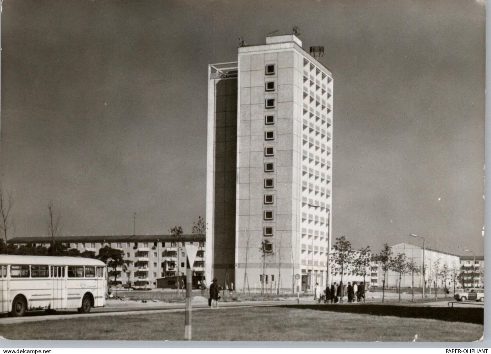 0-7560 GUBEN / Wilhelm - Pieck - Stadt, Obersprucke Hochhaus, 1972 - Guben