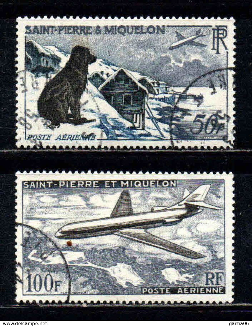 St Pierre Et Miquelon - 1957 - Avion - PA 24/25 - Oblit - Used - Used Stamps