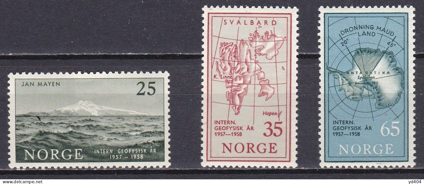 NO214A – NORVEGE - NORWAY – 1957 – TOURISM ASSOCIATION FUND – Y&T # 376/8 MNH - Neufs