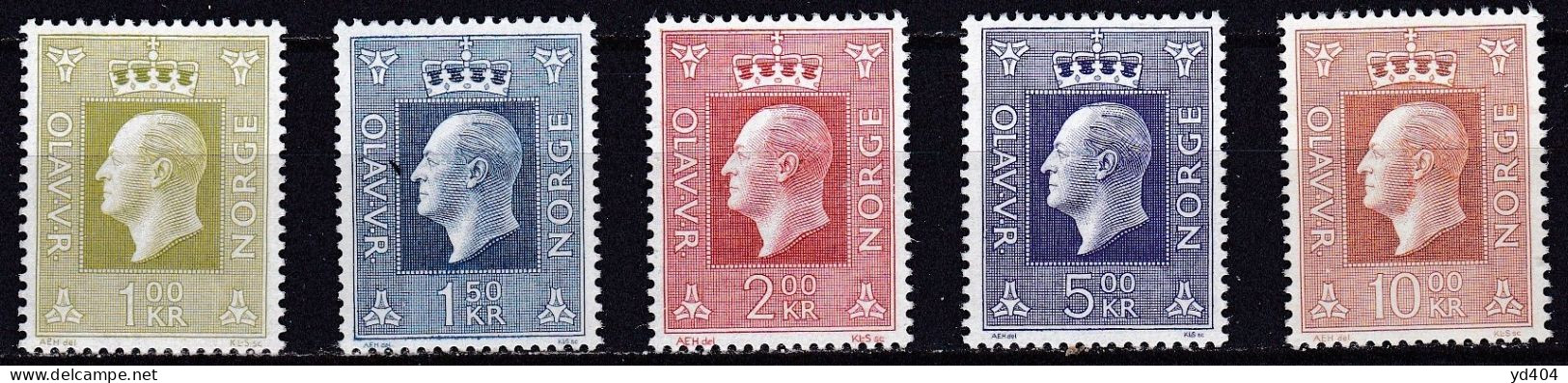 NO227B – NORVEGE - NORWAY – 1969 – KING OLAV V – SG # 632/6 MNH 14 € - Ungebraucht