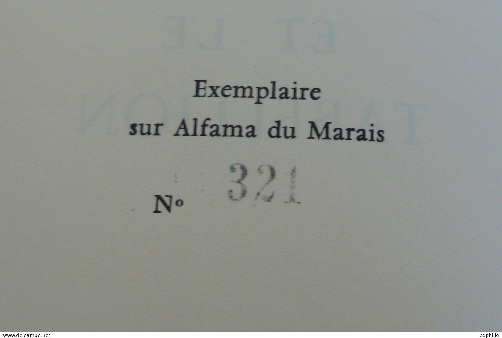 Le Lion Et Le Tabellion EO 1958 Numéroté Dédicacé - Provence - Alpes-du-Sud