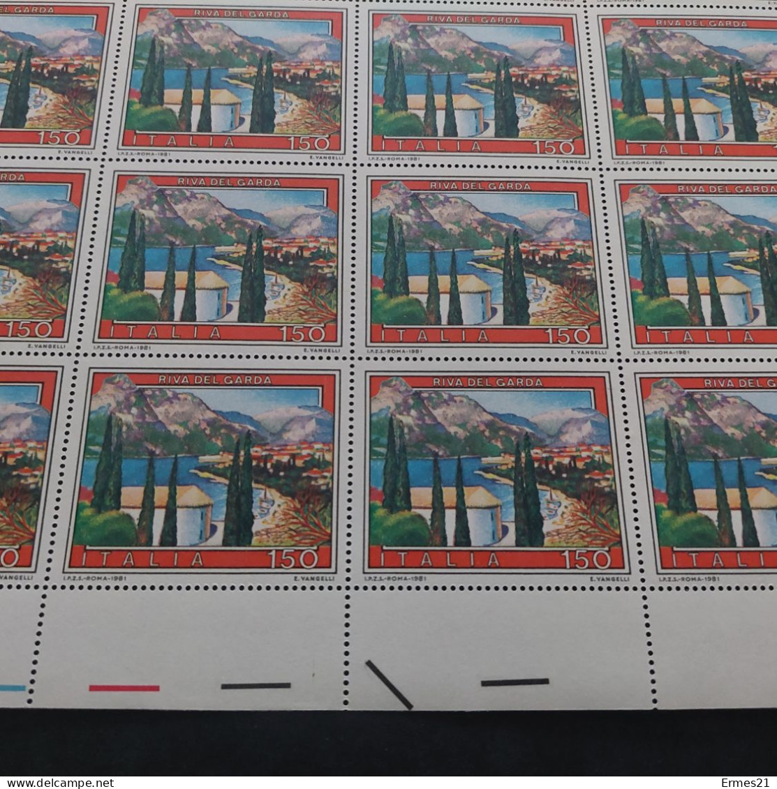 Francobolli 1981. Riva Del Garda. Condizioni Eccellenti. Nuovo. Valore Lire 150×25pz. - Hojas Completas