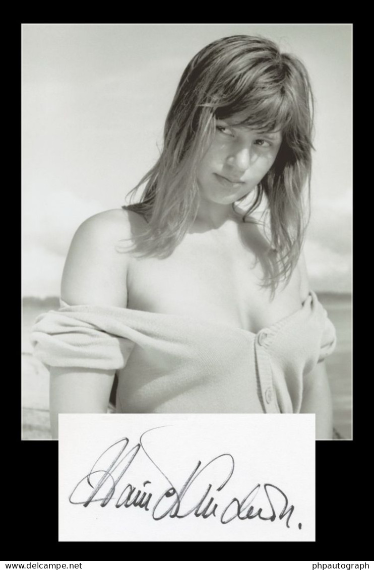 Harriet Andersson - Actrice Suédoise - Carte Signée + Photo - 90s - Actors & Comedians