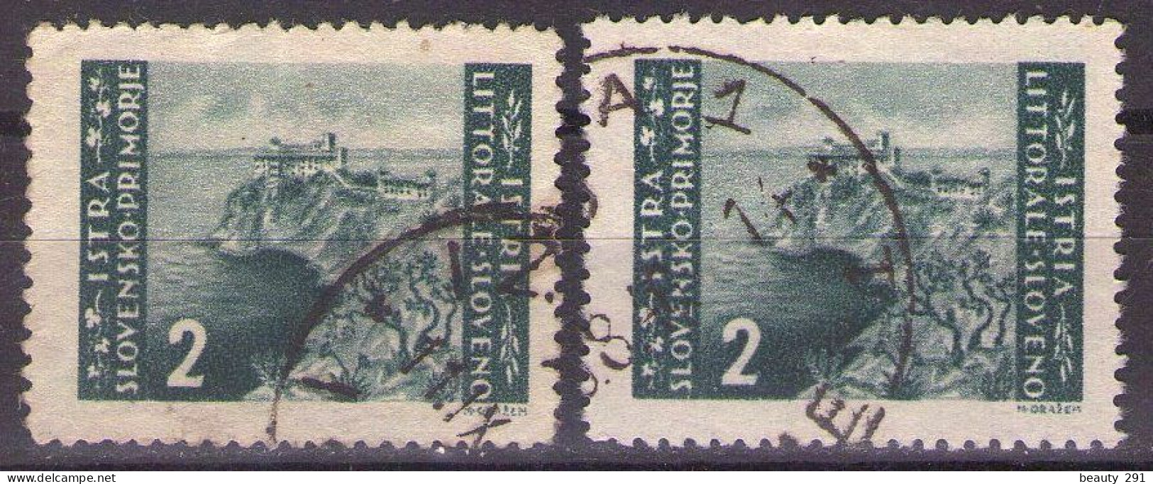 ISTRIA E LITORALE SLOVENO 1946. Tiratura Di Zagabria, Dent. 12, Sass. 55, USED - Yugoslavian Occ.: Slovenian Shore