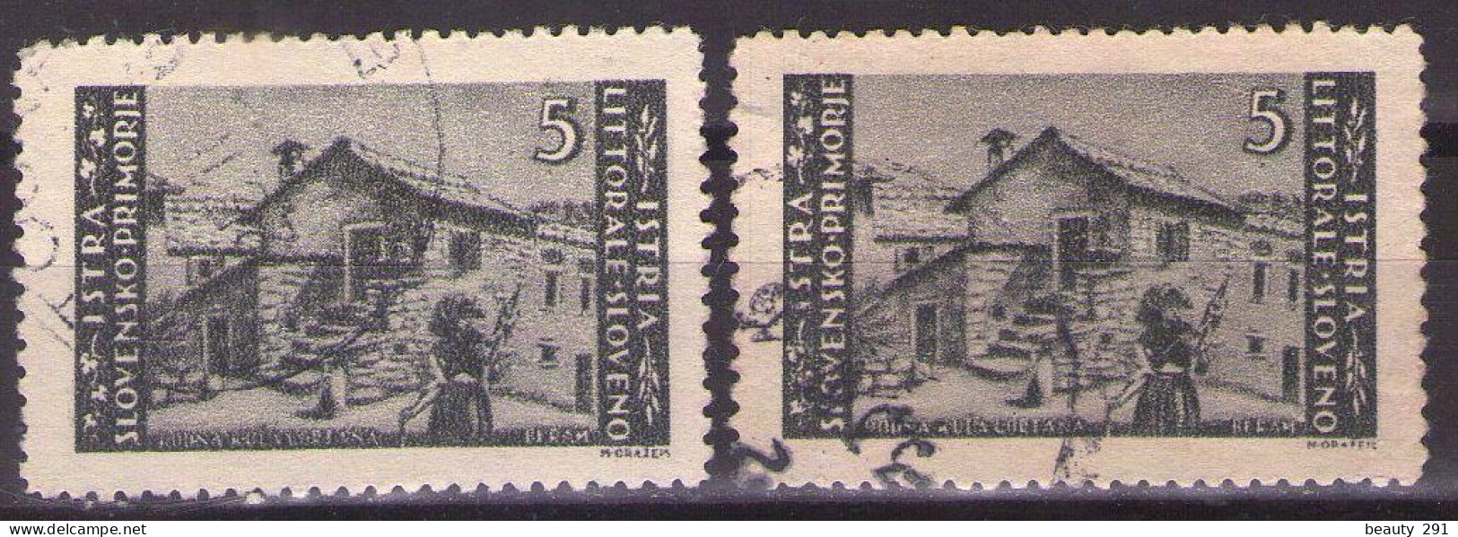 ISTRIA E LITORALE SLOVENO 1946. Tiratura Di Zagabria, Dent. 12, Sass. 57, USED - Yugoslavian Occ.: Slovenian Shore