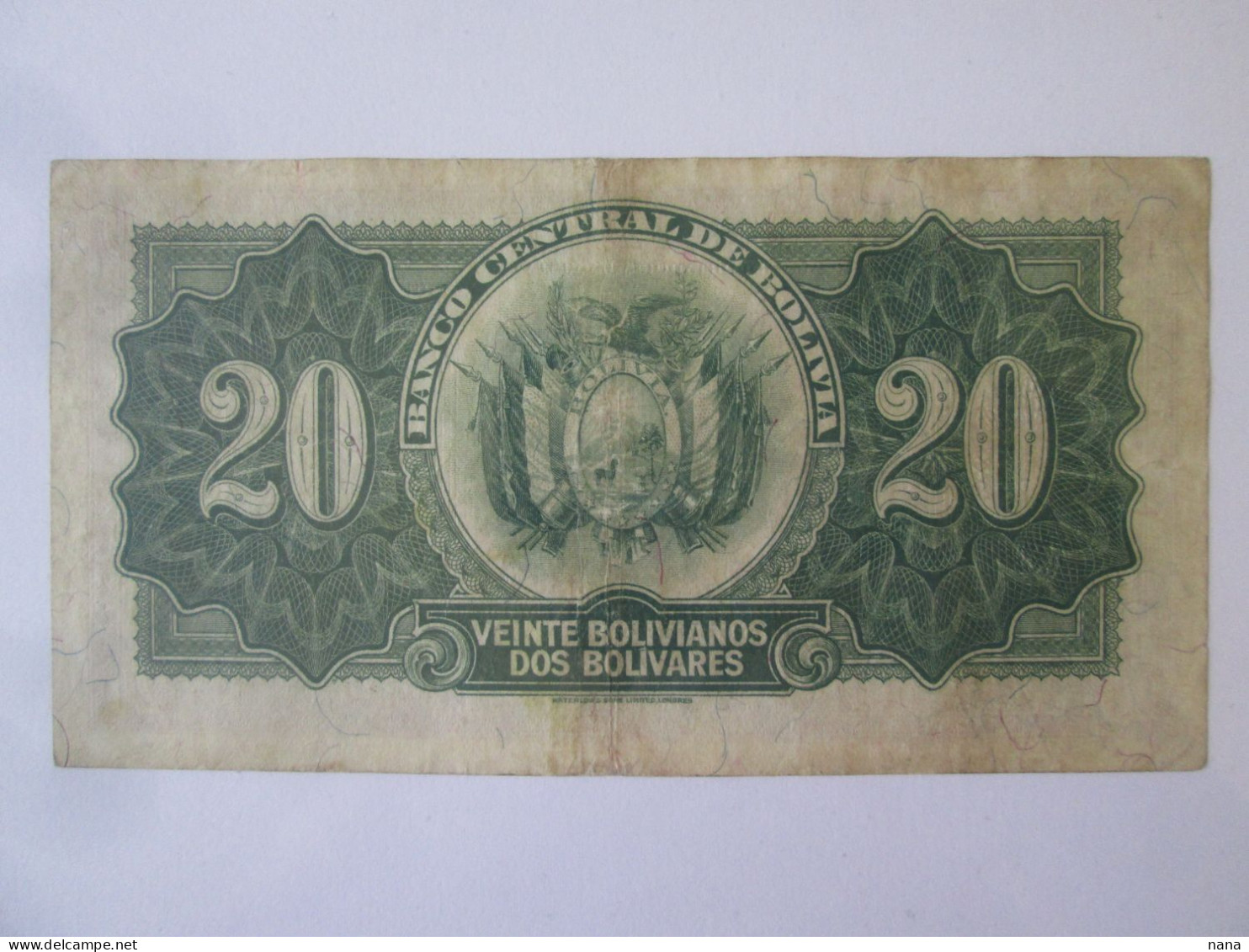 Bolivia 20 Bolivianos 1928 Banknote See Pictures - Bolivie