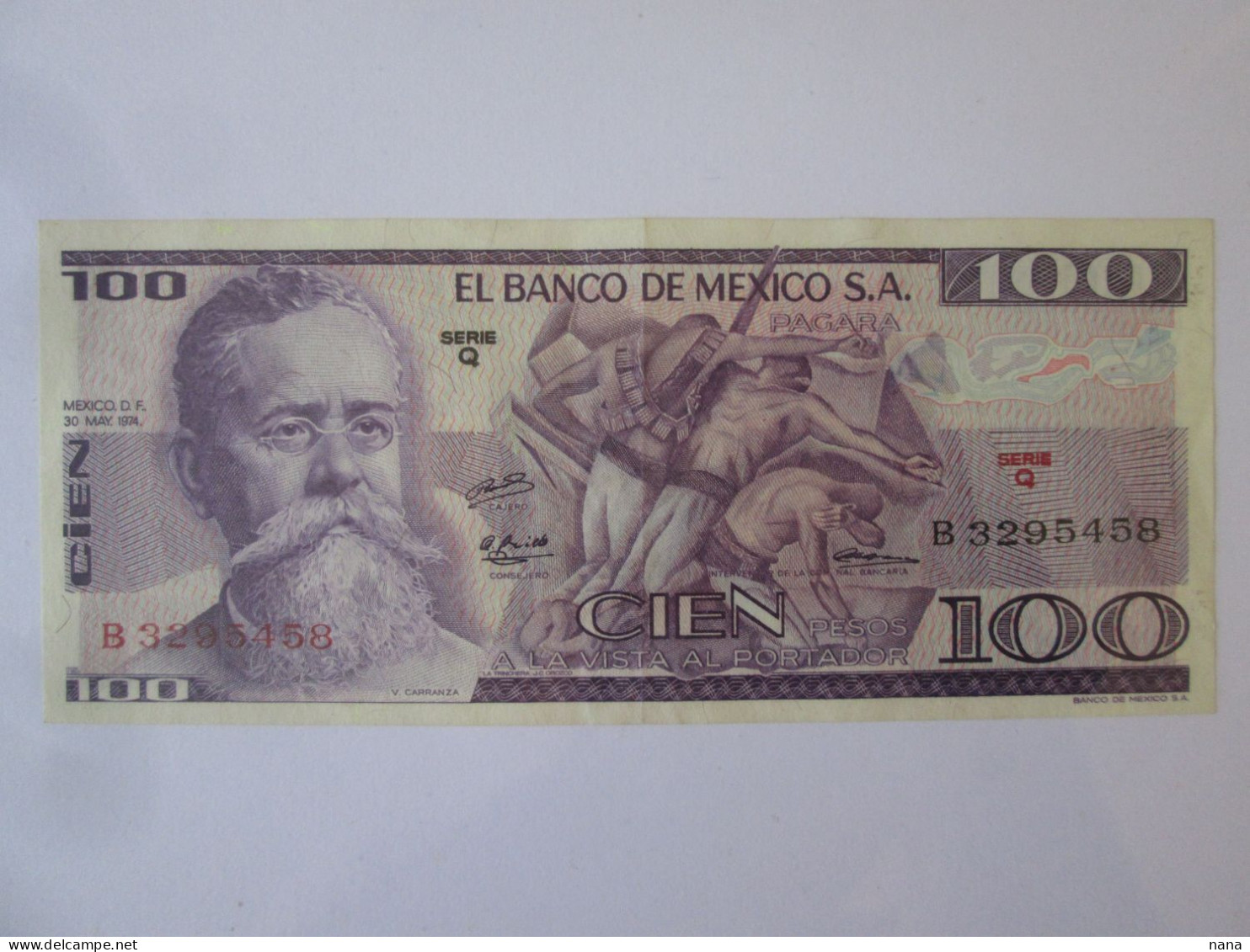 Mexico 100 Pesos 1974,see Pictures - Mexique