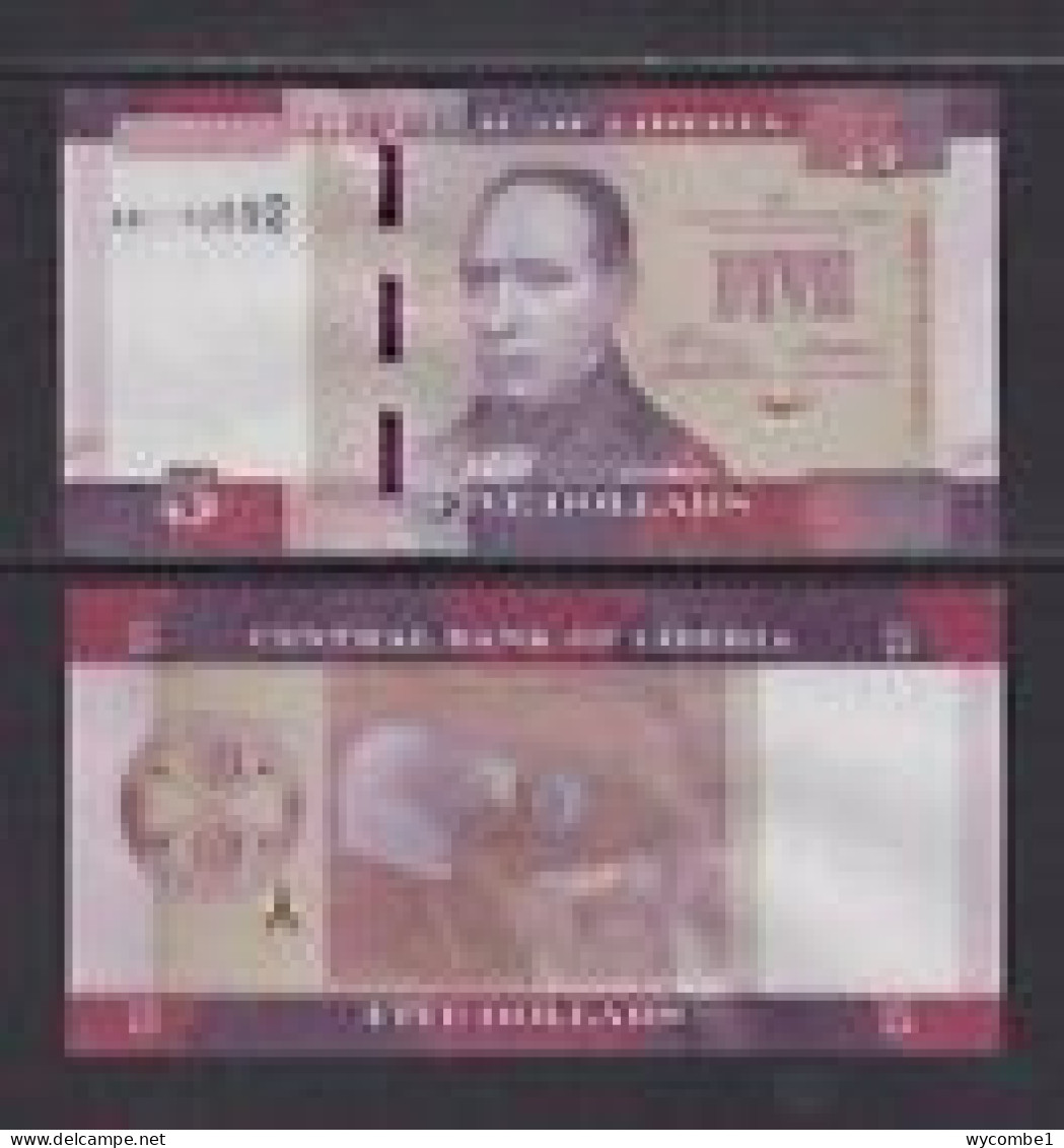 LIBERIA - 2016 5 Dollars UNC - Liberia